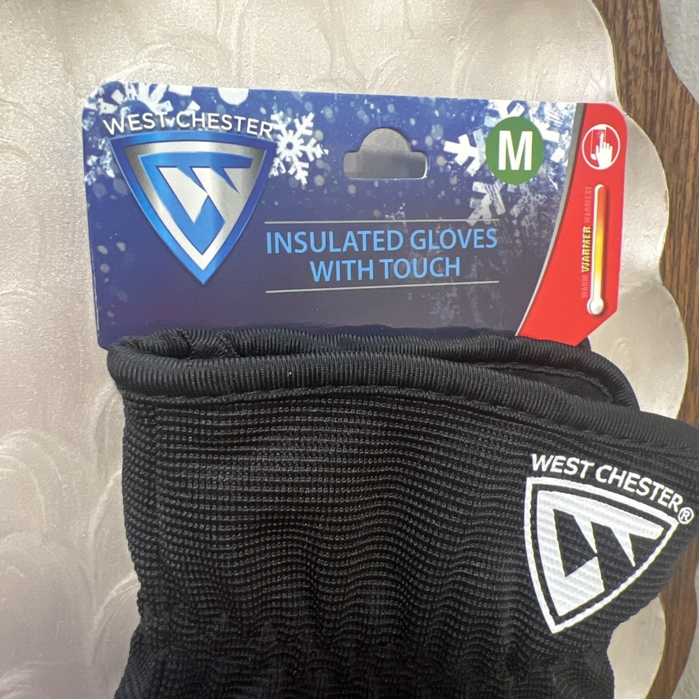 West Chester Insulated Touchscreen‎ Winter Gloves Black Medium NWT - Picture 4 of 8
